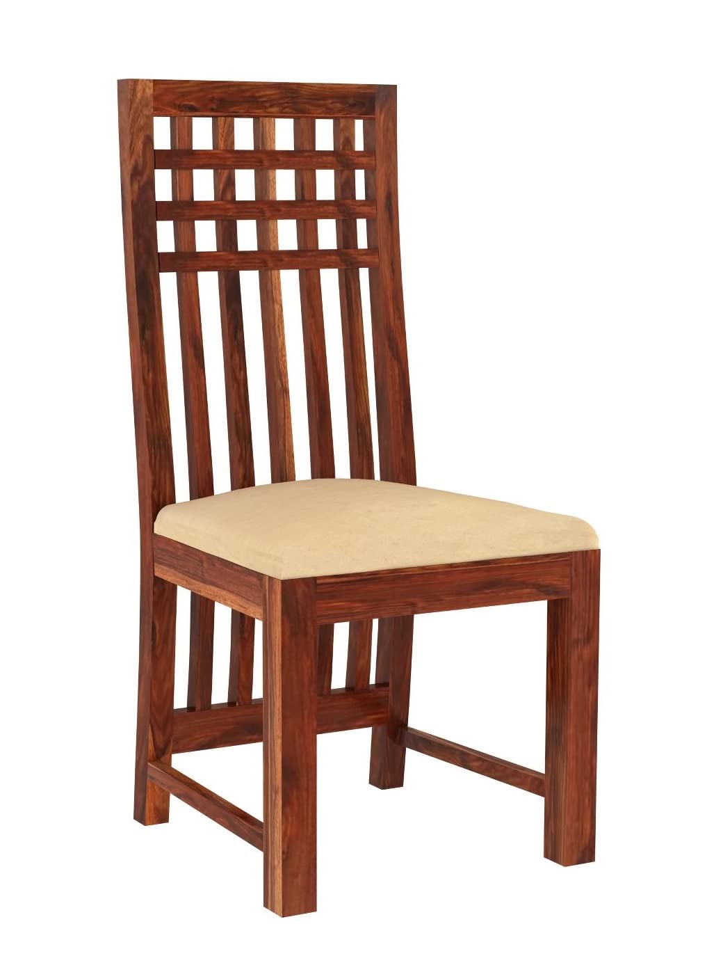 Hunky Golden Woodline 6 - Seater Sheesham Wood Dining Table Set