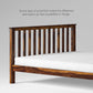 Hunky Earthroot Artisan King size bed with Solid Sheesham wood in Walnut finish