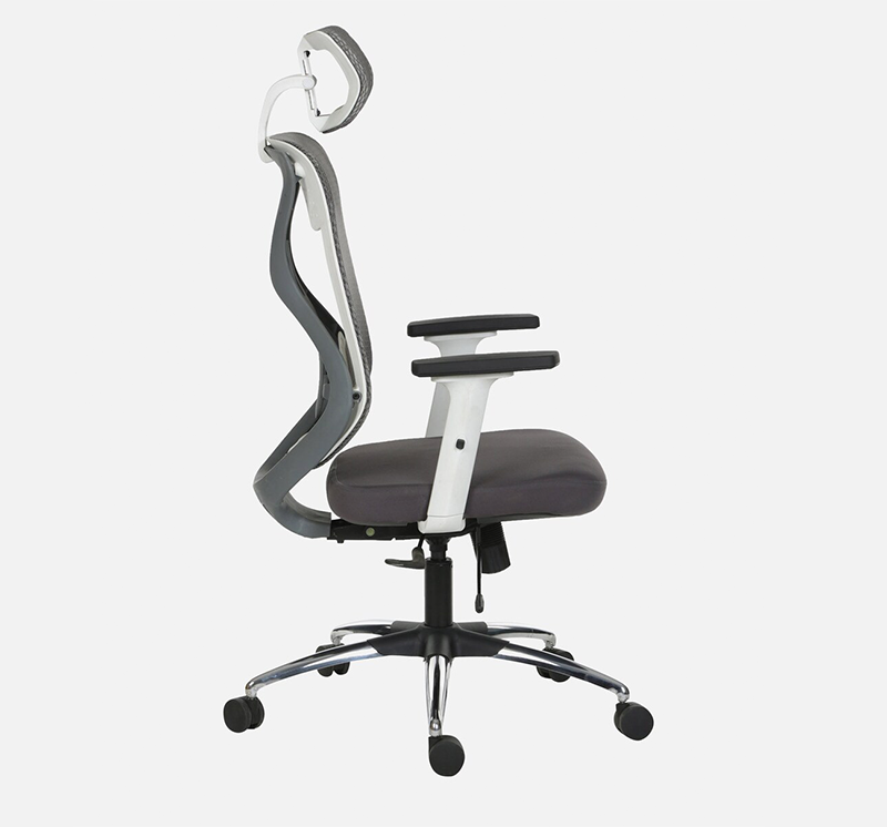 Hunky Spine High Back Ergonomic Desk Chair , Adjustable Armrest , Lumbar Support , Smart Synchro Lock Mechanism & Heavy Duty Nylon Base | 3 Years Warranty