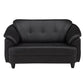 Hunky Modern Premium Fabric 3 Seater Sofa With Wooden Frame and PVC Legs