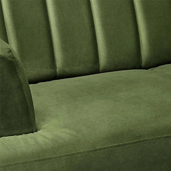 Hunky Modern Chesterfield Style Sofa Set with Stainless Steel legs