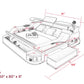 Hunky Multifunctional Modern Smart Bed With Built-In Massage Chair and Bluetooth Speakers