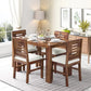 Hunky Titan Crest Heritage 4 Seater Sheesham Wood  Dining Table Set