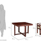 Hunky Stonehaven 4 - Seater Sheesham Wood Dining Table Set