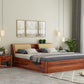 Hunky Sheesham Wood King Size Storage Bed – Wooden Double Bed for Bedroom & Living Room