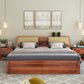 Hunky Sheesham Wood King Size Storage Bed – Wooden Double Bed for Bedroom & Living Room