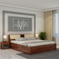 Hunky Wooden Storage Double Bed