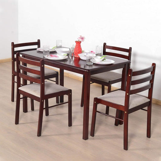 Hunky Valencia Prime 4 - Seater  Sheesham Wood Dining Table Set