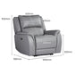 Hunky Premium Leatherette 3 Seater Reclining Sofa Set with infinite Locking Position and USB Port