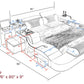 Hunky Modular Futuristic Multifunctional Smart Bed With Built in Massage Chair and Storage Space