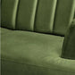 Hunky Modern Chesterfield Style Sofa Set with Stainless Steel legs