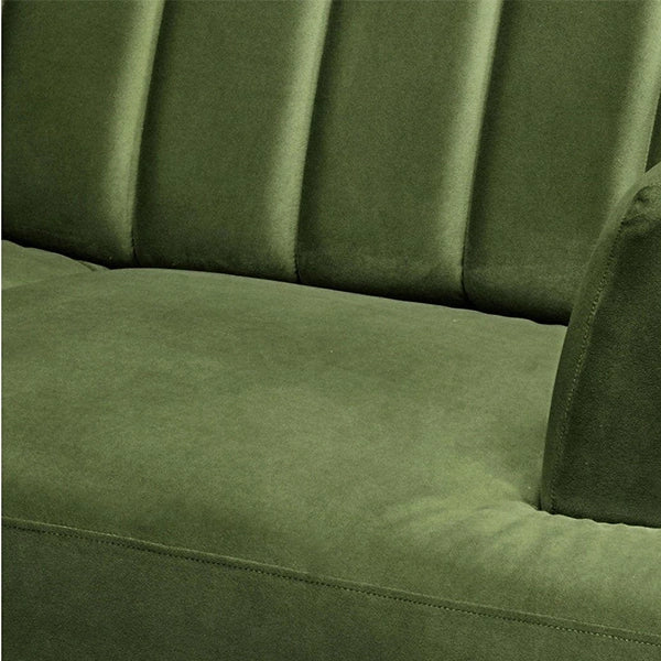 Hunky Modern Chesterfield Style Sofa Set with Stainless Steel legs