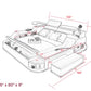 Hunky Multifunctional Modern Smart Bed With Built-In Massage Chair and Bluetooth Speakers