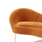 Hunky Modern Stylish Velvet Touch Curved Sofa Set With Stainless Steel legs