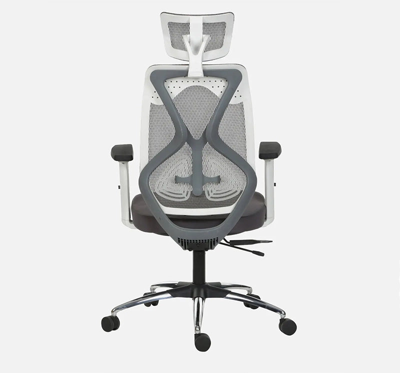Hunky Spine High Back Ergonomic Desk Chair , Adjustable Armrest , Lumbar Support , Smart Synchro Lock Mechanism & Heavy Duty Nylon Base | 3 Years Warranty