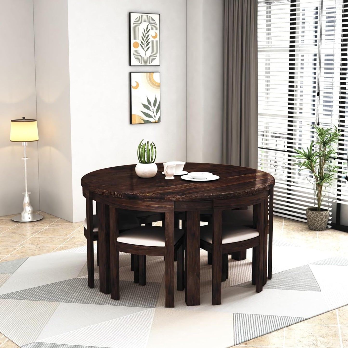 Hunky Elara 6 - Seater Dining Table Set