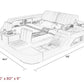 Hunky Multifunction Ultimate Smart Bed With Built-in Massage Chair, Speakers and Storage