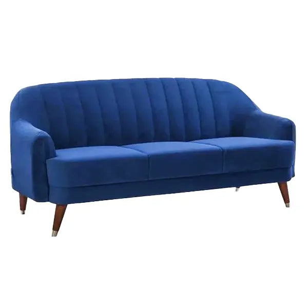 Hunky Suede Fabric Straight Line Sofa Set with Pine wood Legs