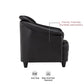 Hunky Modern Premium Fabric 3 Seater Sofa With Wooden Frame and PVC Legs