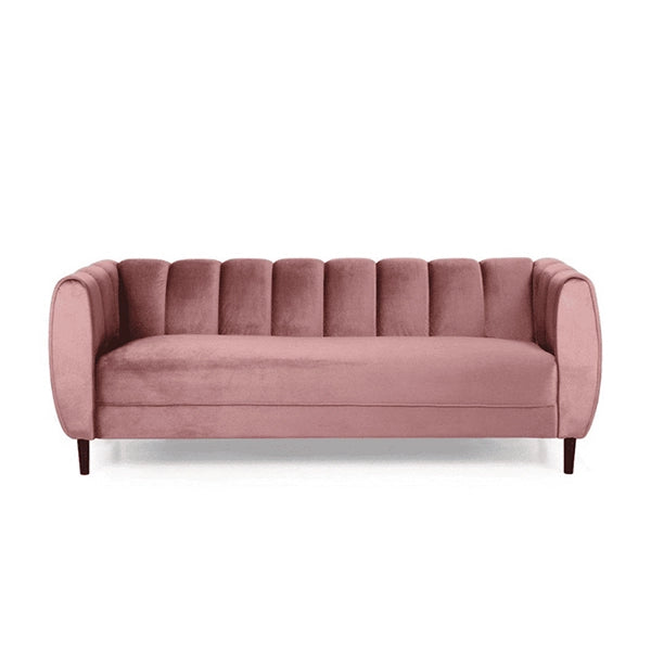 Hunky Modern Suede Fabric Stylish Sofa Set with Wooden legs