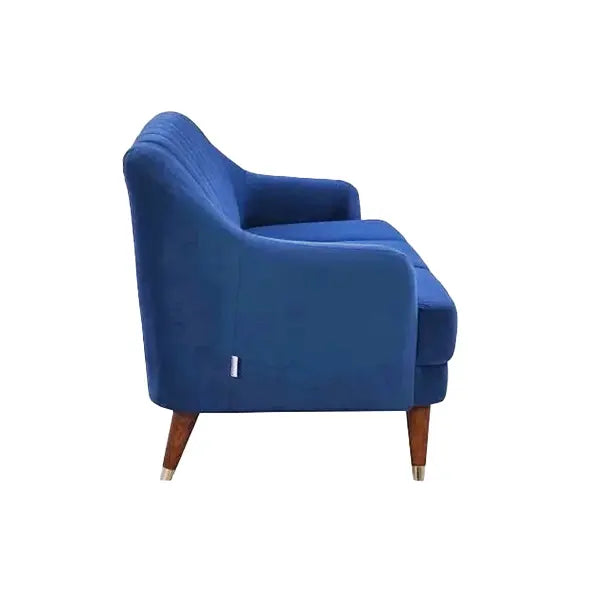 Hunky Suede Fabric Straight Line Sofa Set with Pine wood Legs