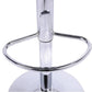 Hunky Leatherette Zig Zag Pattern Bar Stool With Height Adjustment