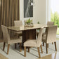 Hunky Royale Haven 6 - Seater Sheesham Wood Dining Table Set (Teak Finish)