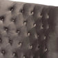 Hunky Wingback Velvet Puffy Chair with Armrest and Metal Legs