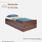 Single Size Bed in Columbian Walnut Finish with Box Storage