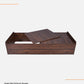 Single Size Bed in Columbian Walnut Finish with Box Storage