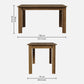 Hunky Valencia Crest 6- Seater Sheesham Wood Dining Table Set (Teak Finish)