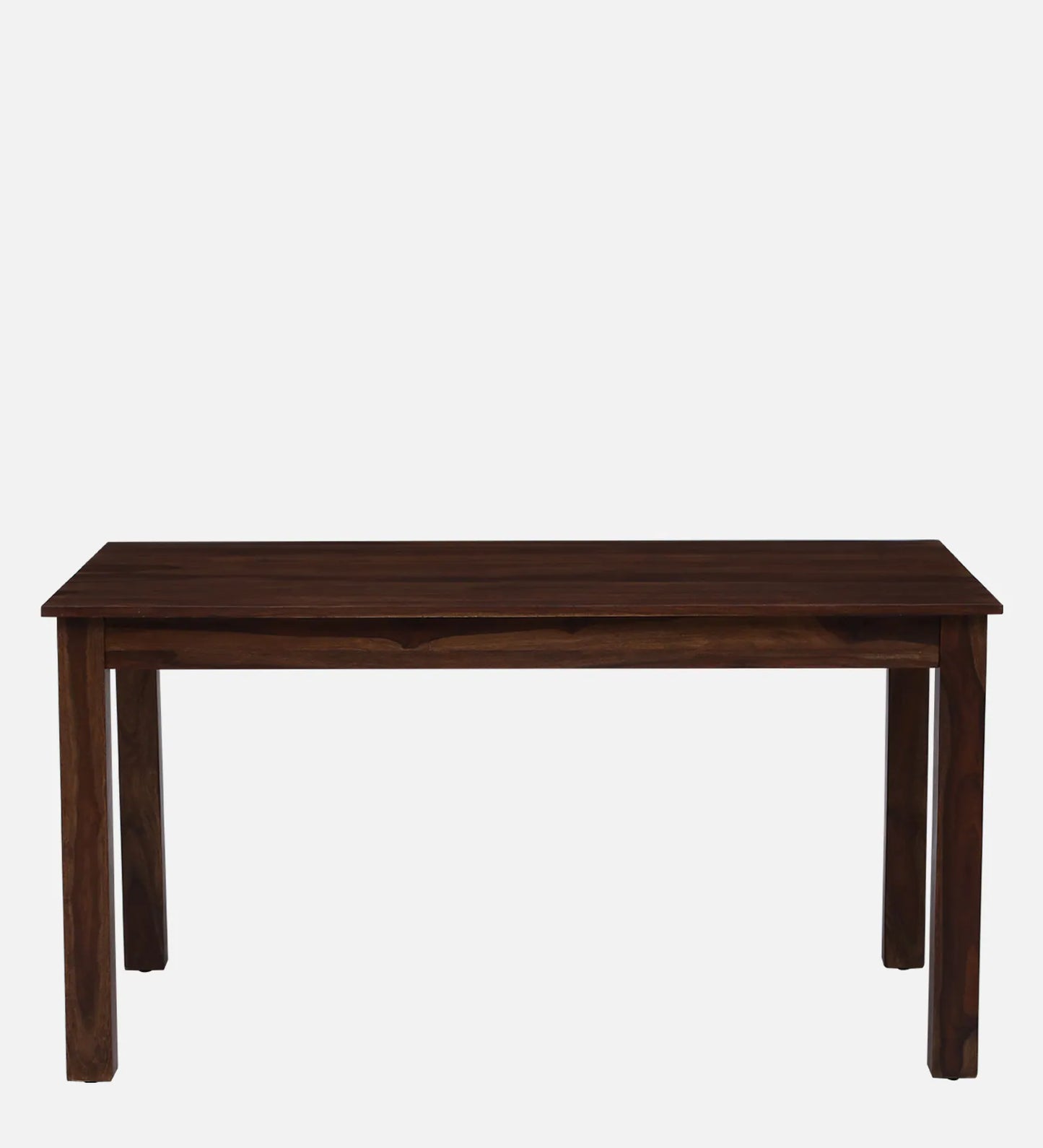 Hunky Riviera 6-Seater Sheesham Wood Quartz Top Dining Table Set (Teak Finish)