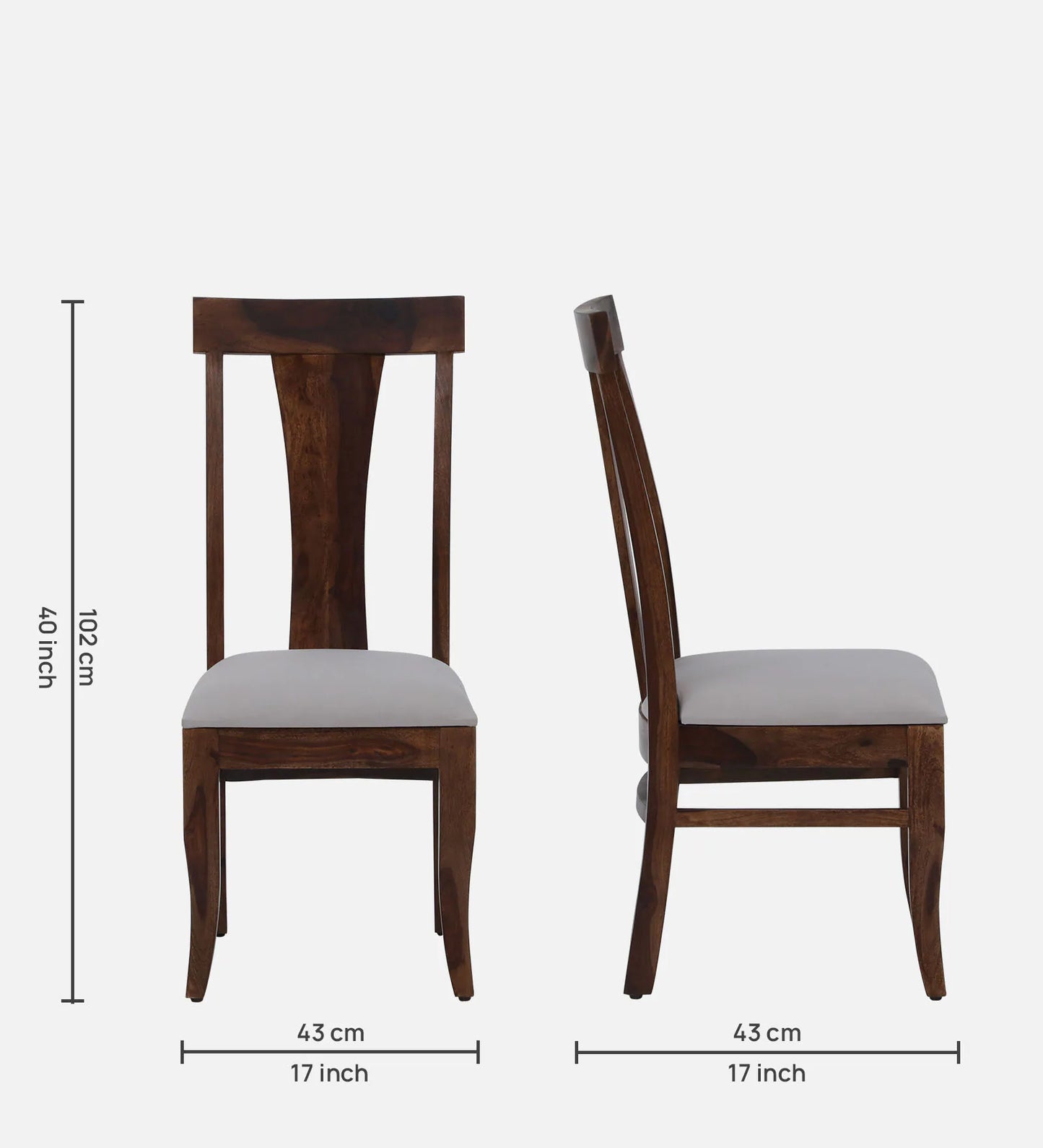 Hunky Riviera 6-Seater Sheesham Wood Quartz Top Dining Table Set (Teak Finish)