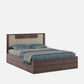 Hunky Queen Bed In Lyon Walnut Finish With Lifton & Hydraulic Storage