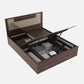 Hunky Queen Bed In Lyon Walnut Finish With Lifton & Hydraulic Storage