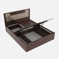 Hunky Queen Bed In Lyon Walnut Finish With Lifton & Hydraulic Storage