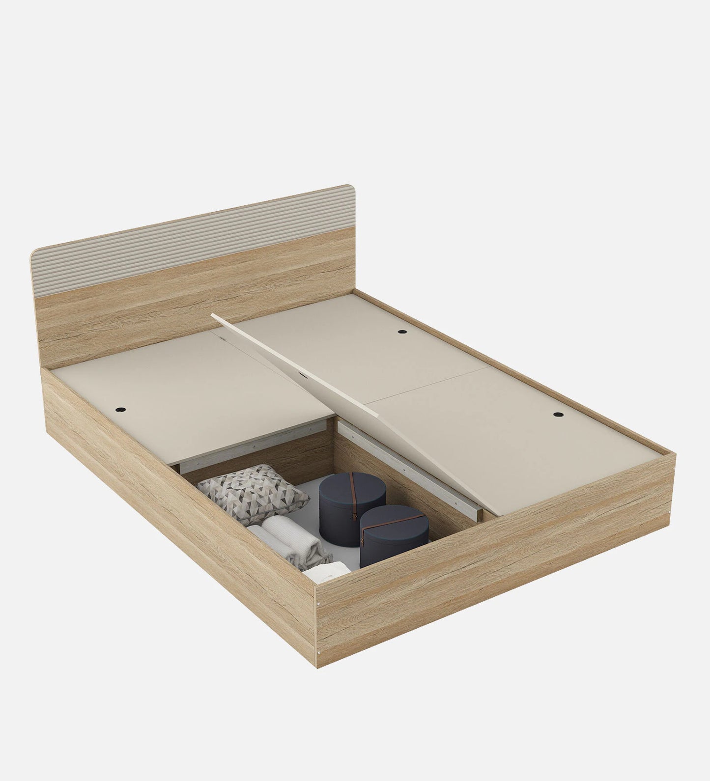 Hunky Warm Bed in Sheesham Finish With Box Storage