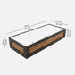 Premium Sheesham Wood Single Bed in Provincial Teak Finish with Box Storage