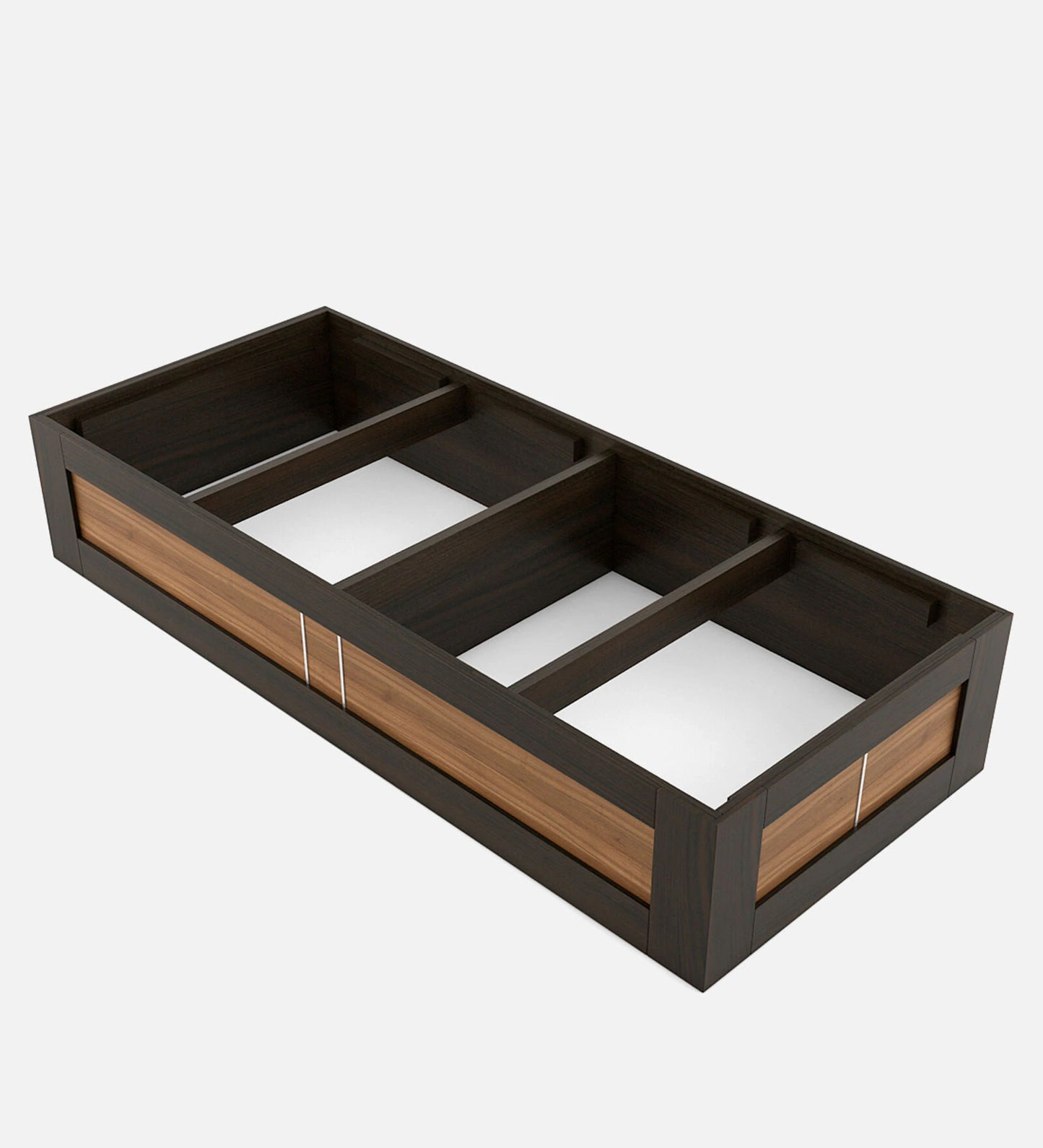 Premium Sheesham Wood Single Bed in Provincial Teak Finish with Box Storage