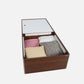 Hunky Single Bed in Rigato Walnut Finish with Box Storage