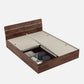 Hunky Queen Bed In Sheesham Finish With Box Storage