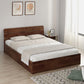 Hunky Queen Bed In Sheesham Finish With Box Storage