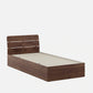 Hunky Single Bed in Sheesham Finish with Box Storage