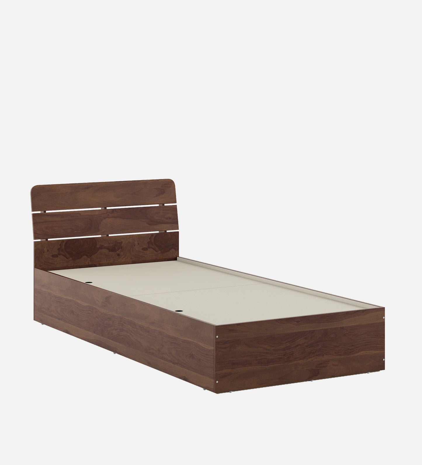 Hunky Single Bed in Sheesham Finish with Box Storage