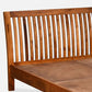 Luxurious Solid Wood Queen Size Bed in Brown Finish