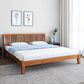 Luxurious Solid Wood Queen Size Bed in Brown Finish