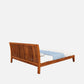 Luxurious Solid Wood Queen Size Bed in Brown Finish
