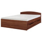 Warm Wood Tone Double Bed – by Hunky