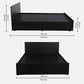 Queen Size Bed in Wenge Finish with Box Storage