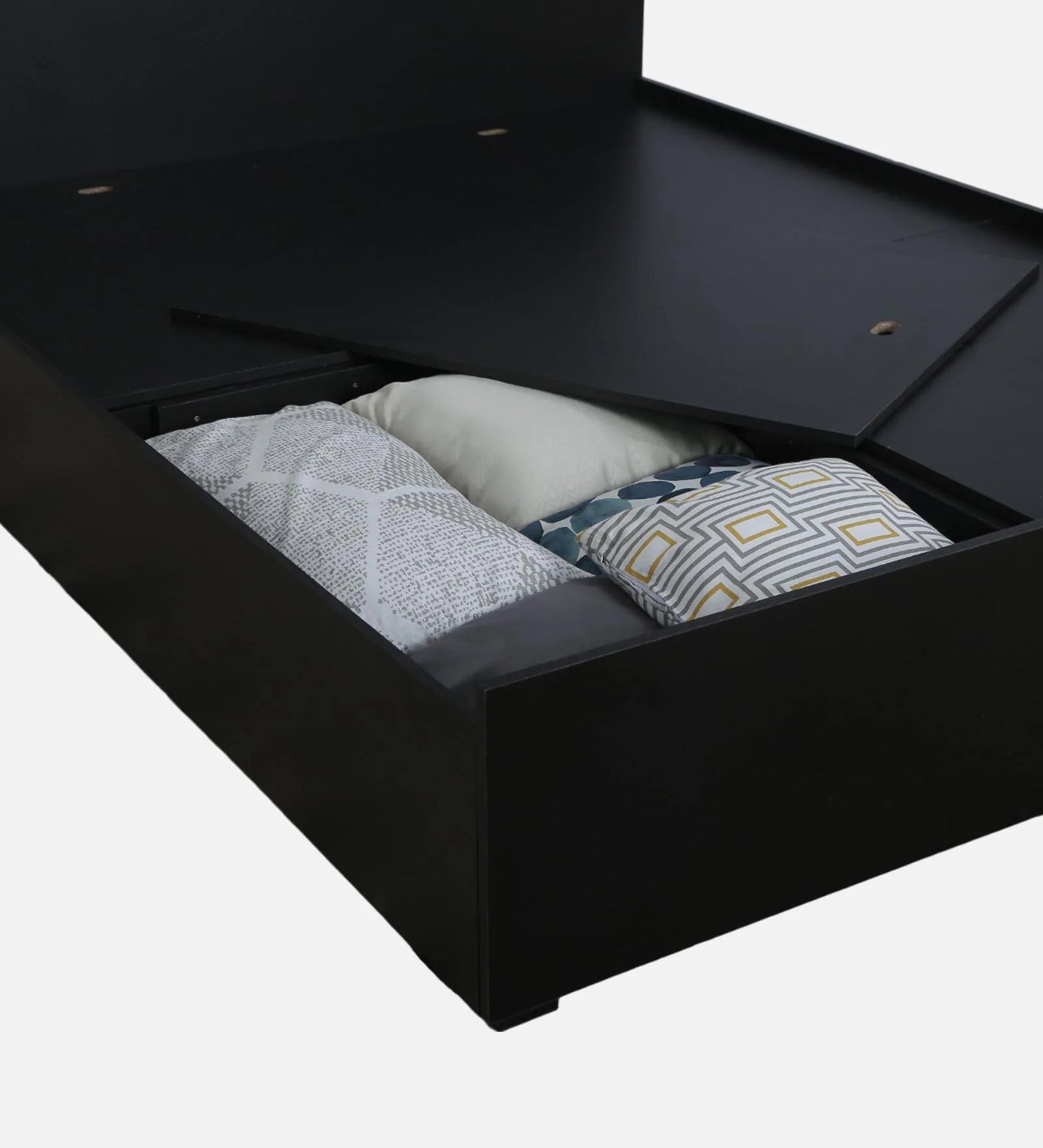 Queen Size Bed in Wenge Finish with Box Storage